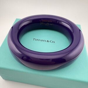 Tiffany & Co. Elsa Peretti Purple Doughnut Lacquer Bangle 💜